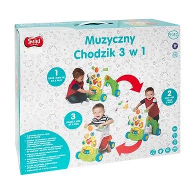 SMIKI Chodzik Interaktywny Muzyczny Rowerek