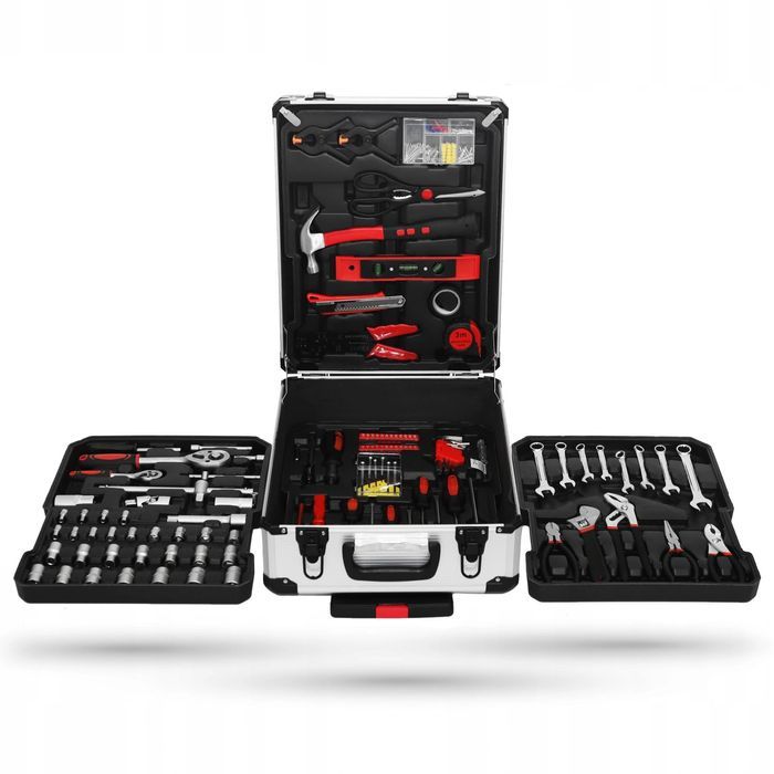 Duży Zestaw Narzędzi Walizka Narzędziowa Na Kółkach 189 Elementów