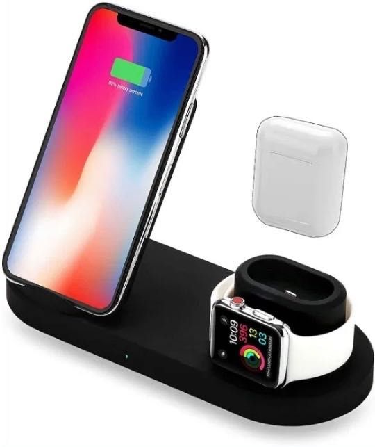 Підставка 4 в 1 для заряджання Apple Watch, AirPods, iPhone та iPad