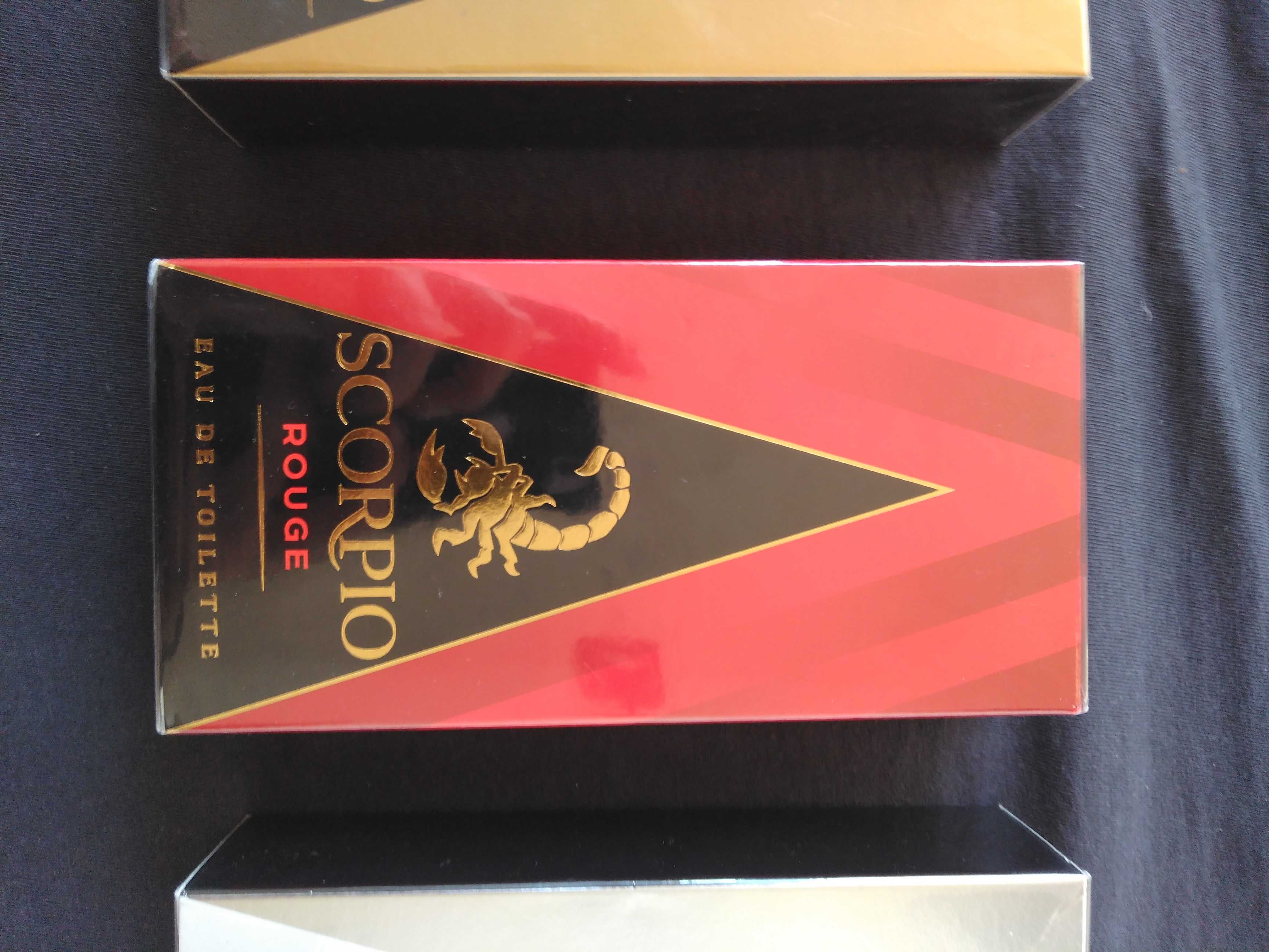 Perfumes scorpio Gold, Rouge e Sport