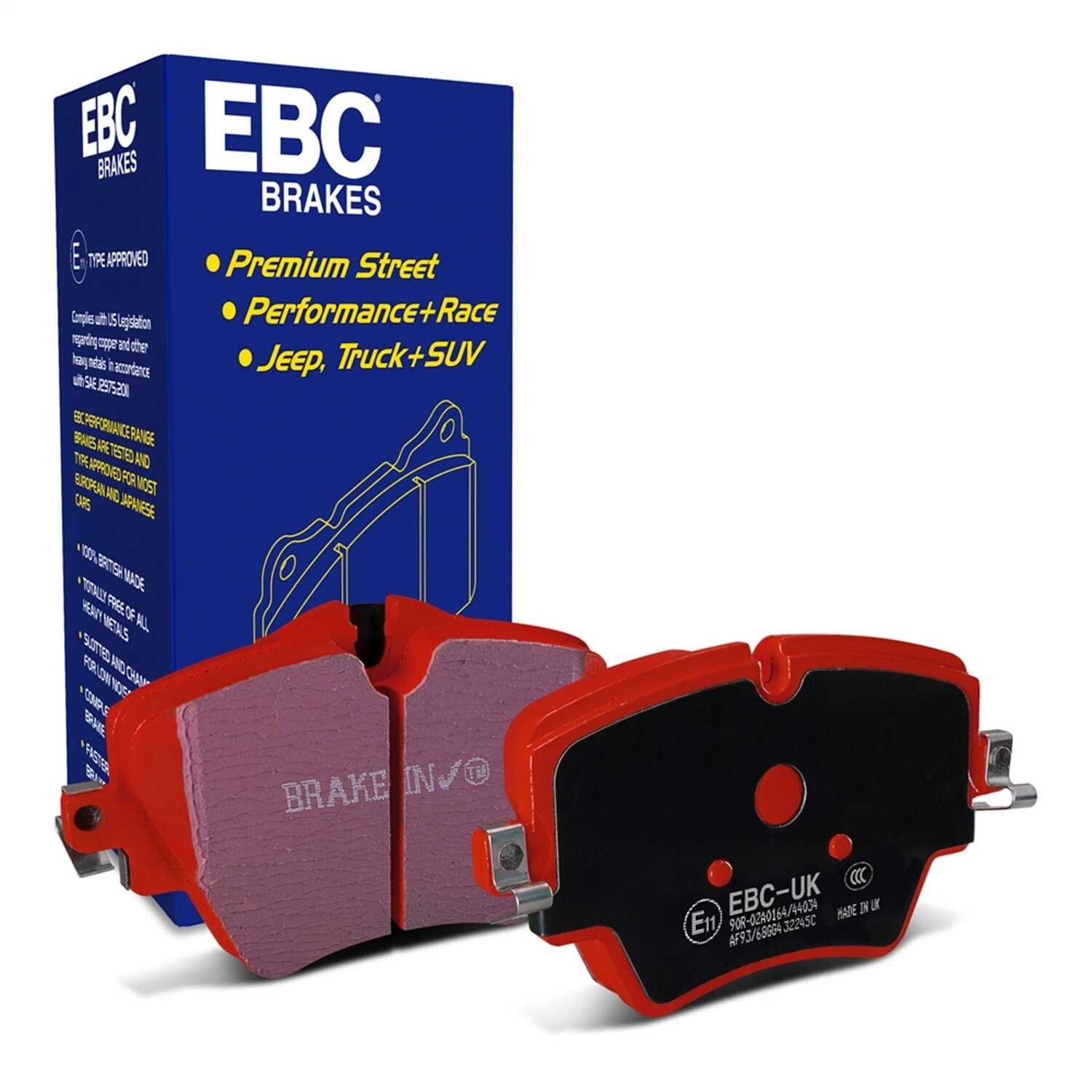 Гальмівні колодки EBC Redstuff Mini Cooper F54 F55 F56 F57 F60 S JCW