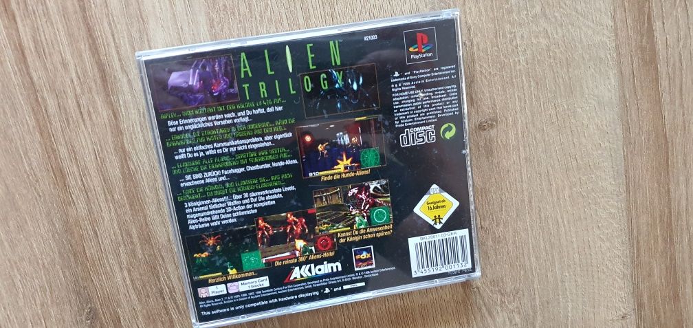Alien Trilogy PSX PlayStation 1 one KLASYK