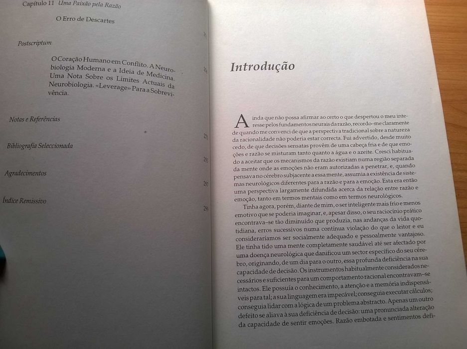O Erro de Descartes - António R. Damásio (prémio Pessoa)
