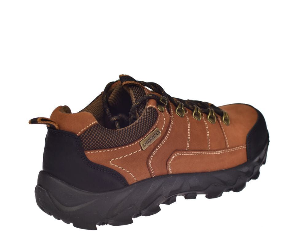 Buty sportowe ze skóry męskie półbuty trekkingowe CY 110/24 BR roz. 45