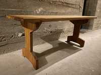 Ława drewniana, stolik