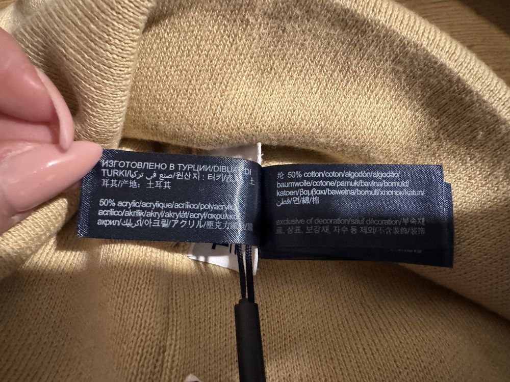 Czapka zimowa Tommy Hilfiger Beanie Beżowa Nude