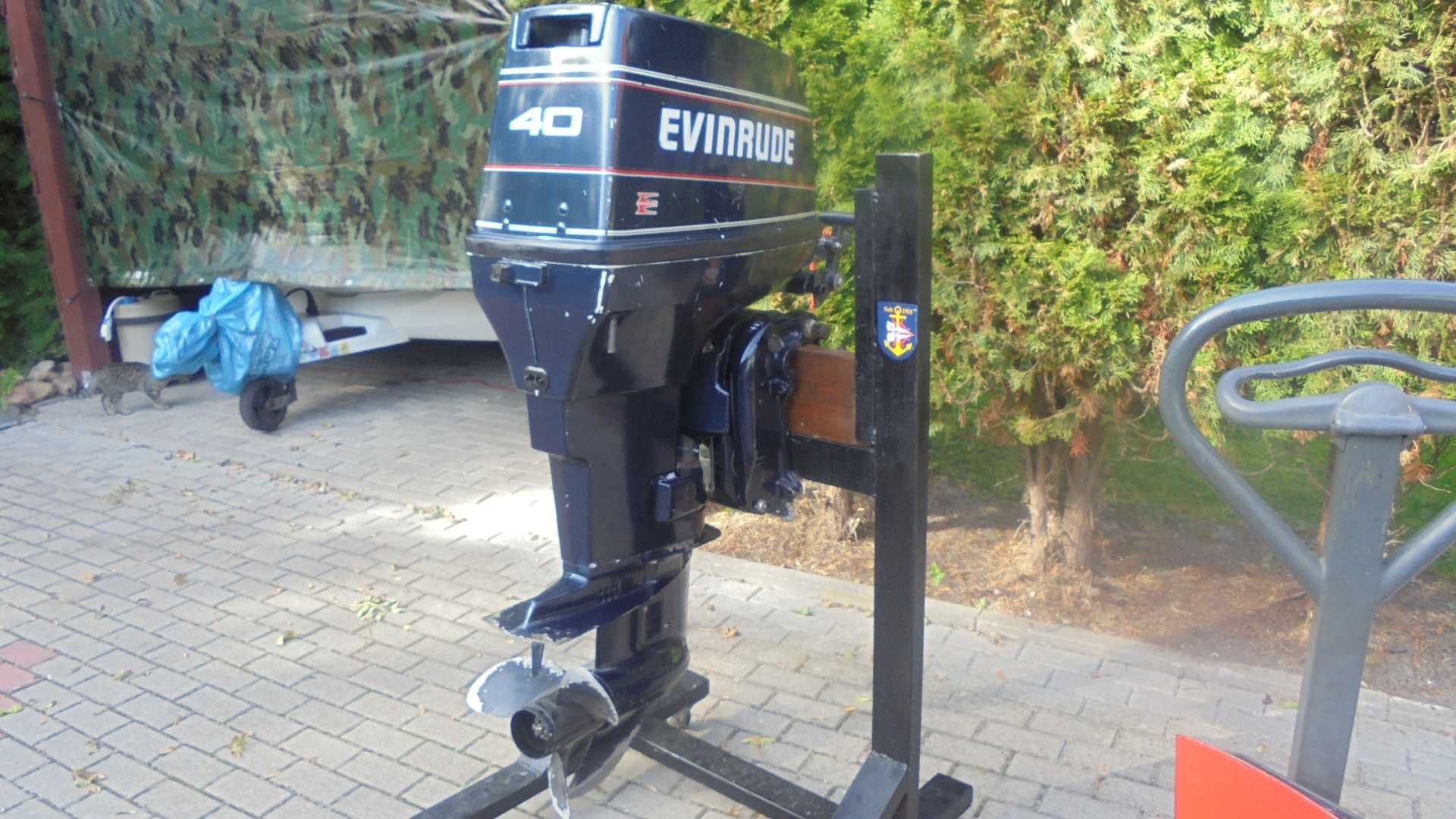 silnik zaburtowy evinrude johnson 40hp lodz motorowka ponton orginal k