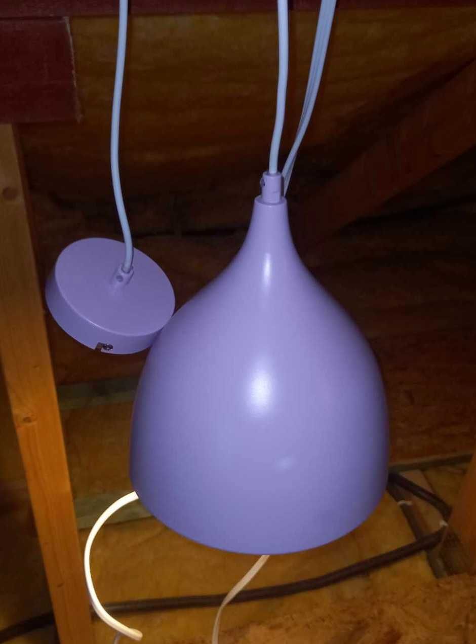 Lampa wisząca fioletowa