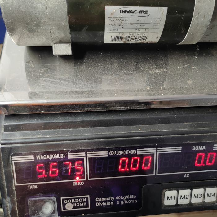 Mocny solidny silnik 24v z przekladnią 116 rpm