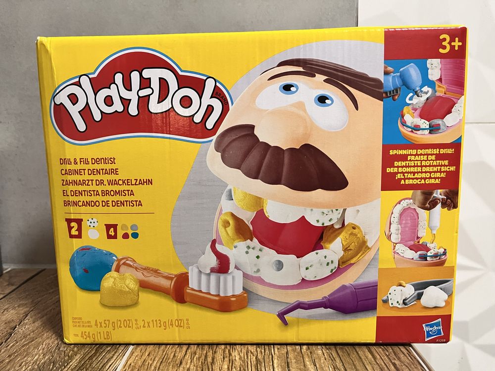 Ciastolina Play doh dentysta gabinet dentystyczny nowy duży zestaw