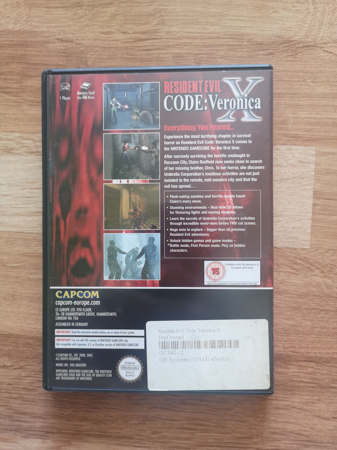 Nintendo Gamecube gra Resident Evil Code Veronica PAL angielski ideał