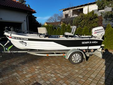 Kontakt whatsapp Łódź wędkarska Semper 440XT 40hp Johnson lub 20hpMerc