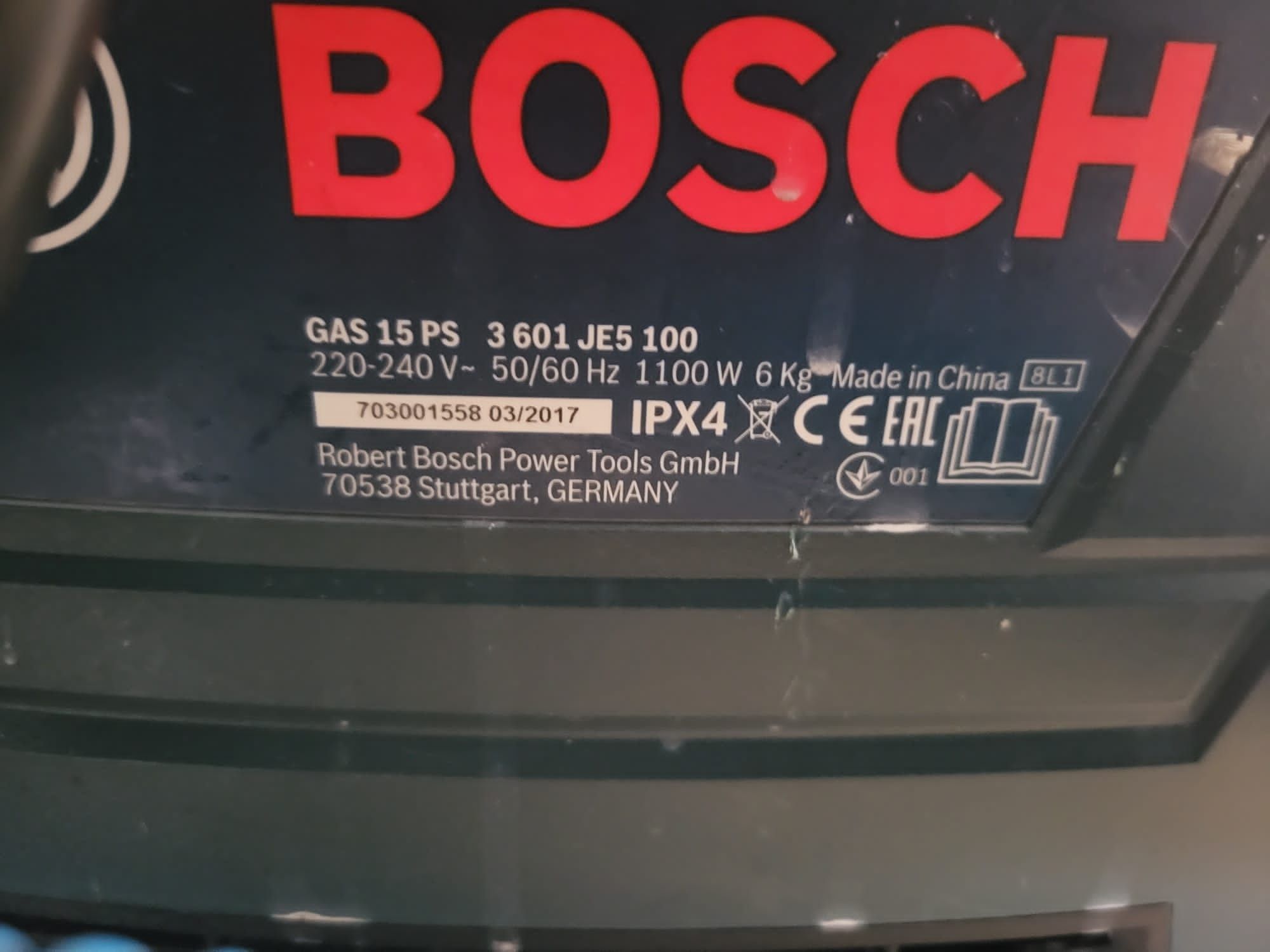 Odkurzacz przemysłowy Bosch Gas 15 PS