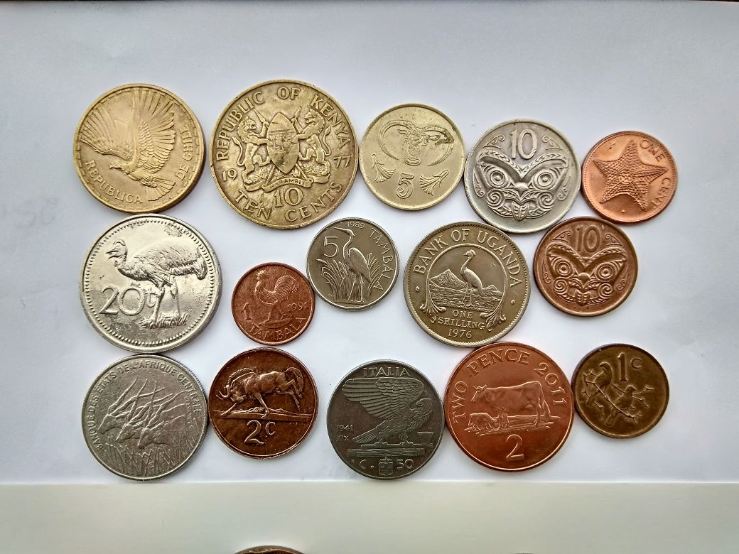 Монеты-Парусники, животные, птицы, цветы.,фауна,корабли,короли, короле