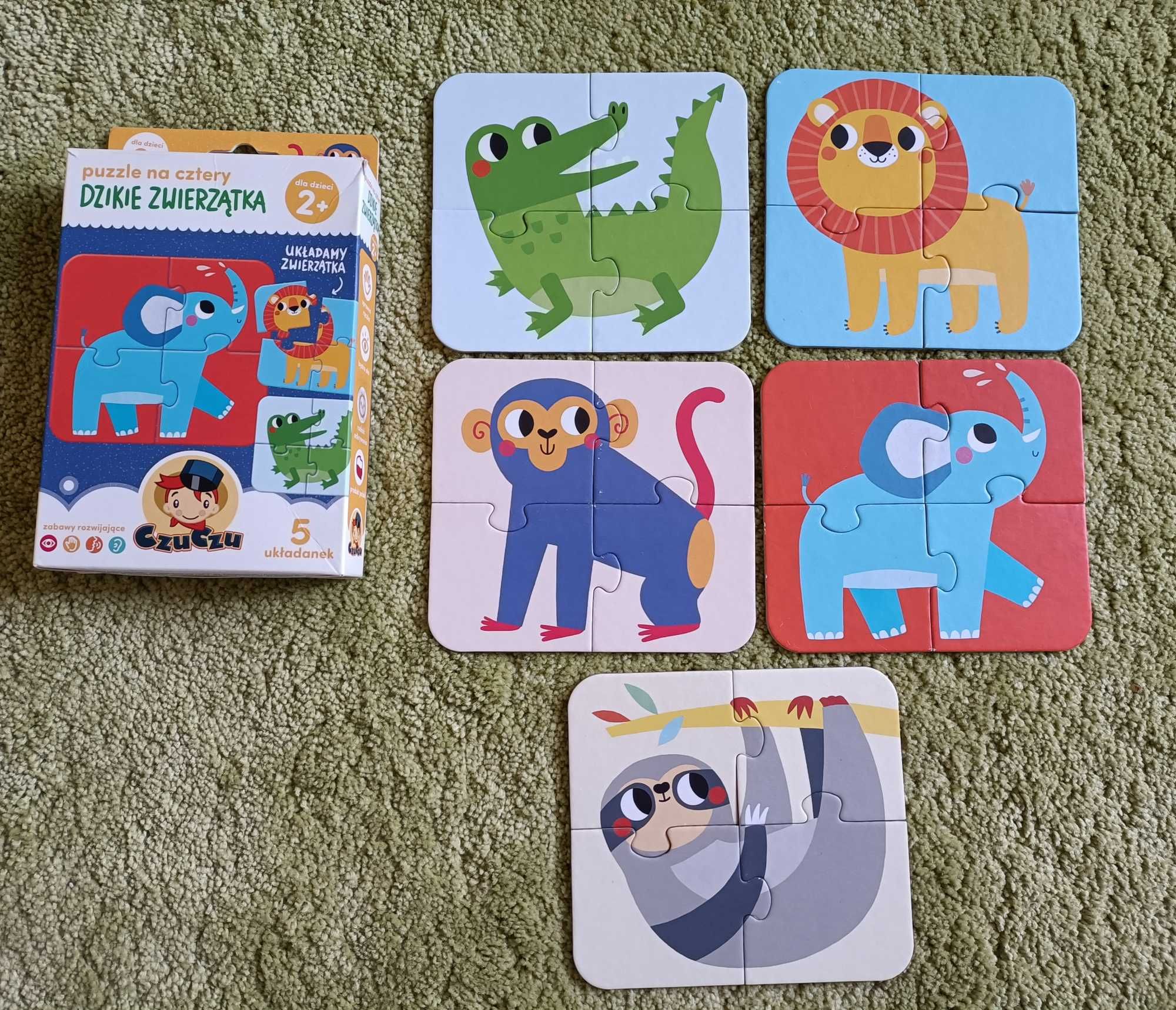 Puzzle z dziurką Czu Czu zestaw 12 puzzli