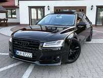 Audi A8 3.0 Tdi 262 km Long Radar Night vision 4x masaż,wentyl grz,Full Servis