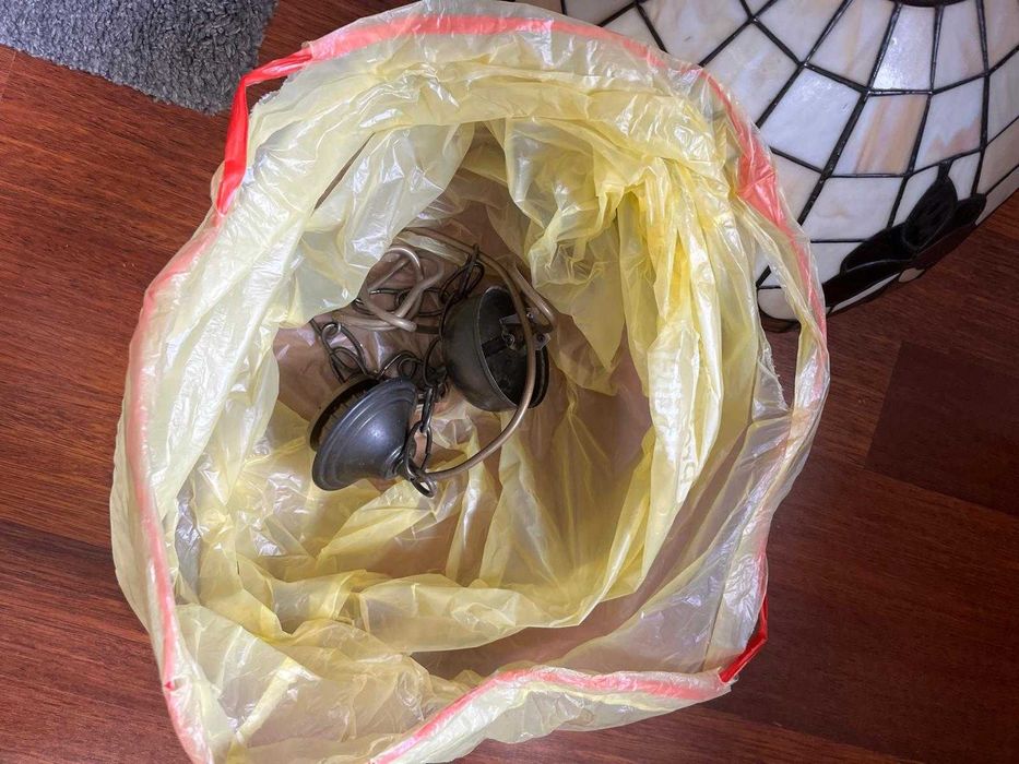 Sprzedam klosz vintage w stylu Tiffany – witraż, mosiądz