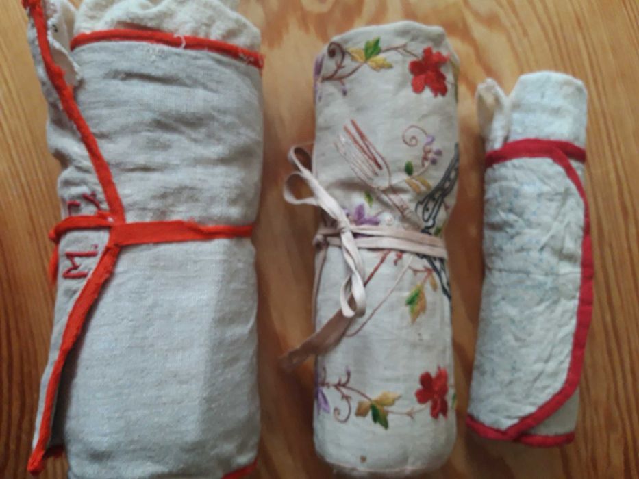 Sztućce stal  z hebanową rączką z ok  1900r J.A. Henkels Zwillingswerk