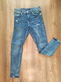 Jeansy skinny midwaist