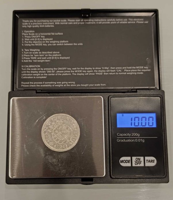 Moedas 20 escudos Angola prata