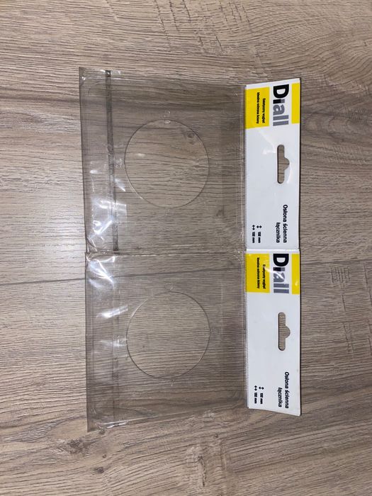 Osłona ścienna łącznika Diall natynkowa transparentna, 2 sztuki