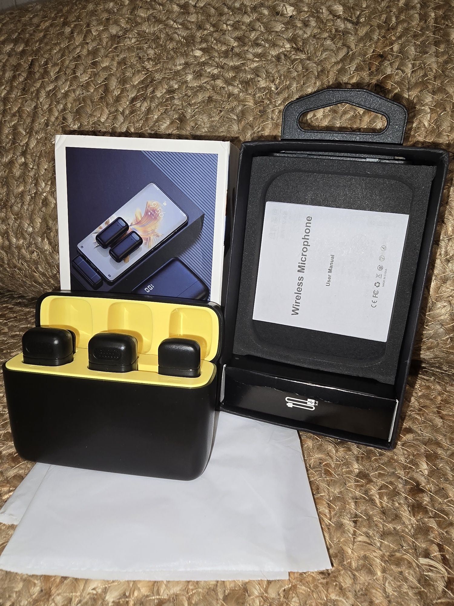 Microfone sem fio 2 em1  para Android, Iphone