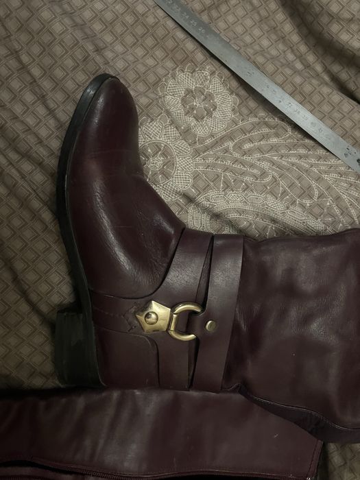 Сапоги зимние натуральная кожа на широкую голень