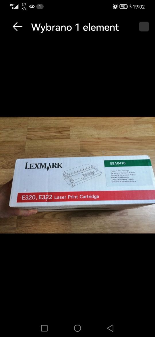 Okazja LEXMARK E320 plus nowy toner