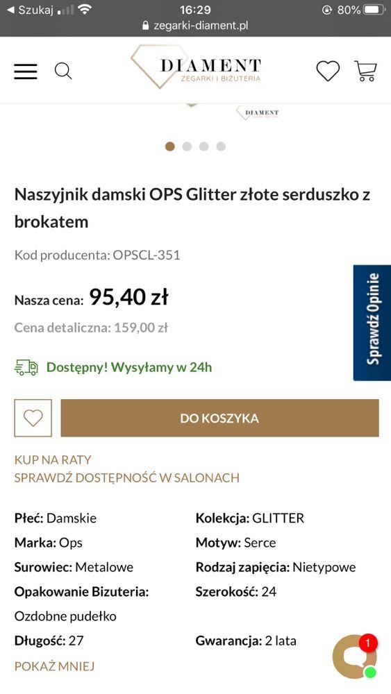 Naszyjnik OPS