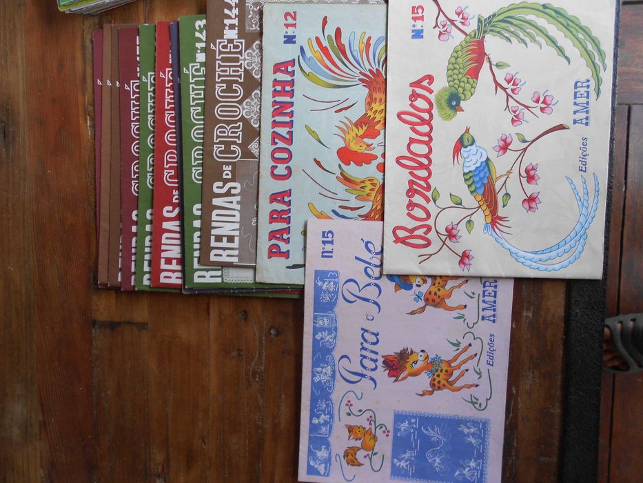 Revistas diversas croche e bordado