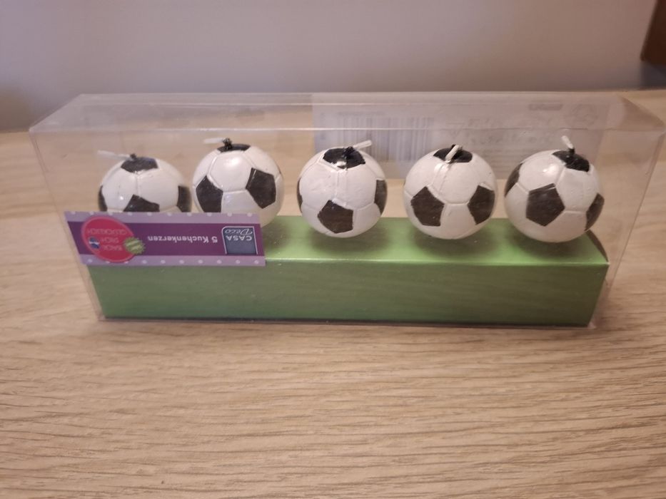 Świeczki na tort piłki