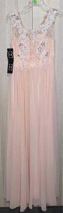 Różowa długa  suknia , suknia ślubna