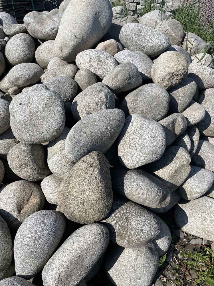 Otoczak Granitowy Szary, Okrągły Kamień do Ogrodu, Dunajecki Żwir Grys
