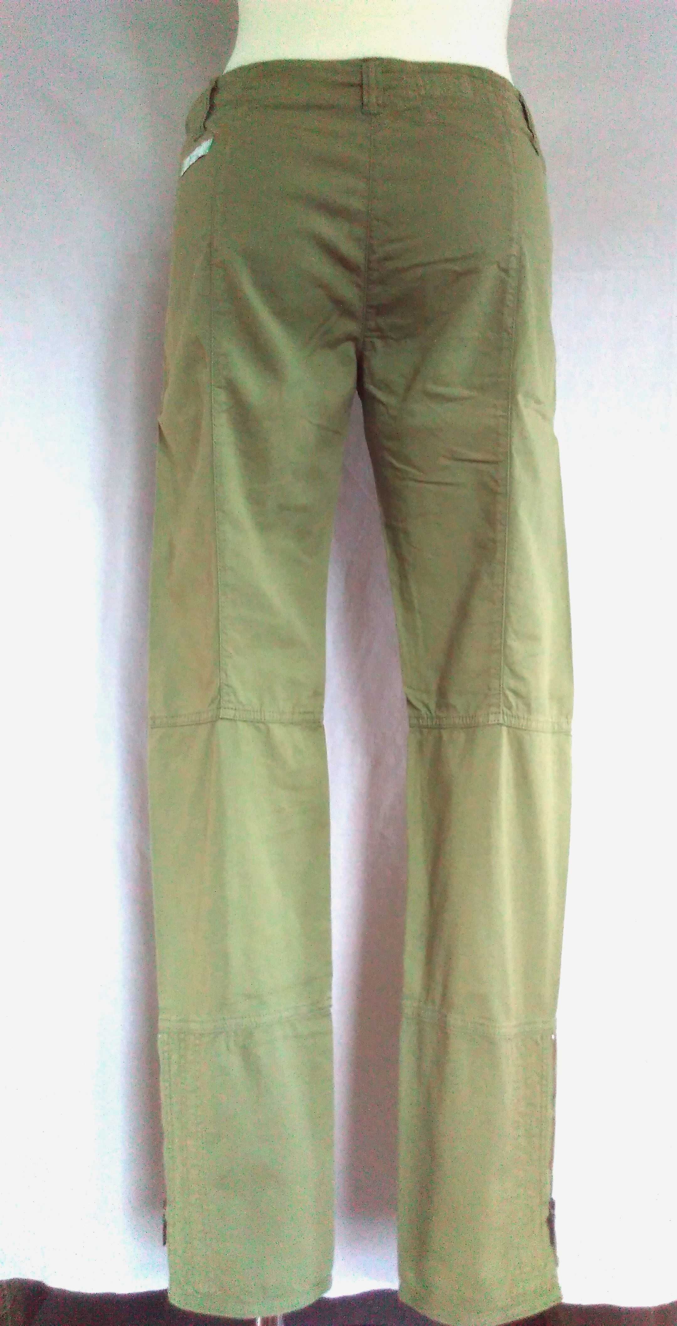 SPODNIE damskie Zielone r. S/M stan bdb