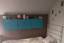 Ikea Trones pojemniki na buty 3 sztuki niebieskie