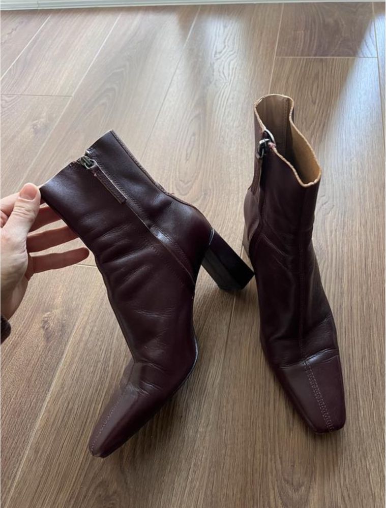 Ботильйони Zara, натуральна шкіра
