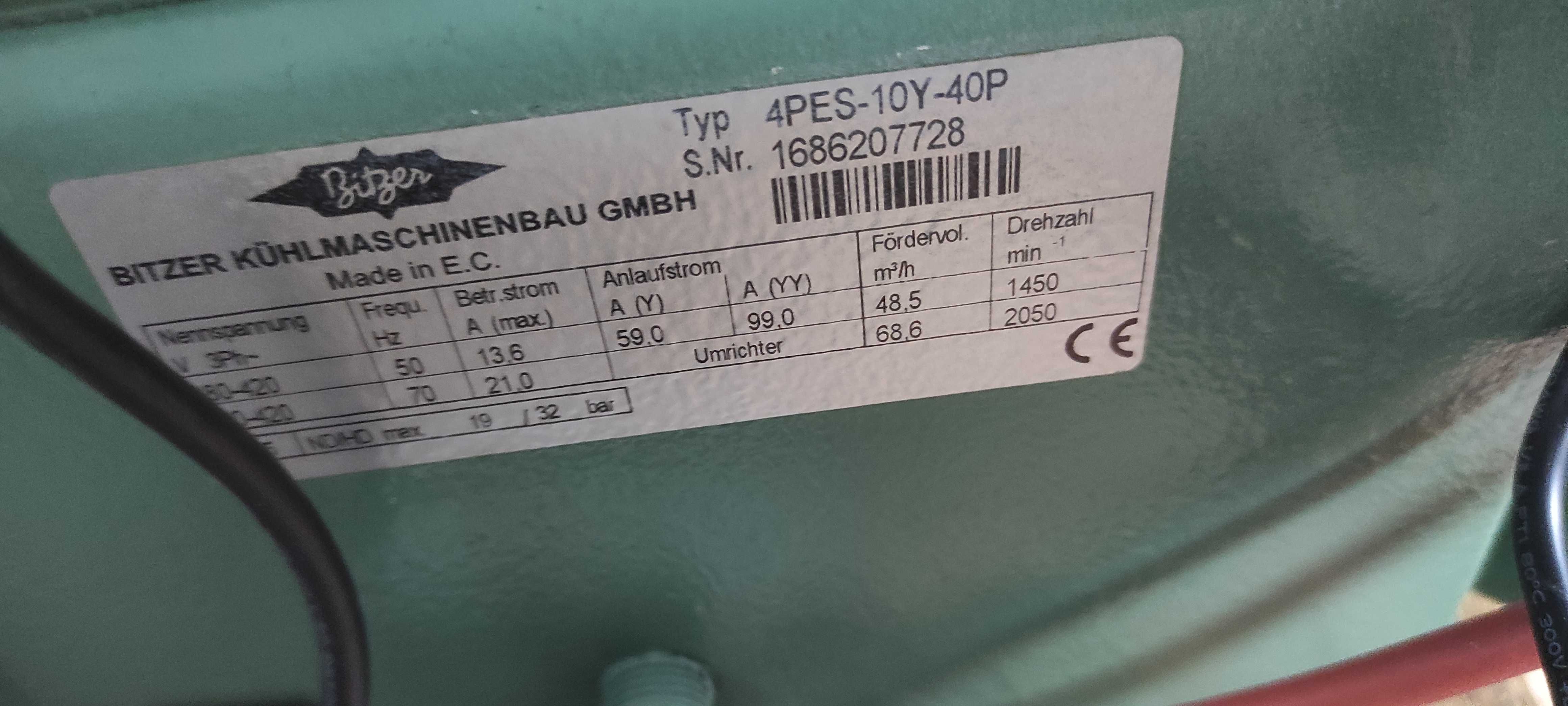 Sprężarki chłodnicze BITZER ECOLINE 4PES-10Y-40P 48,5 m3/h