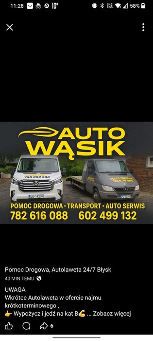 Wynajem Autolawety na kat. B. Wynajmij i jedź