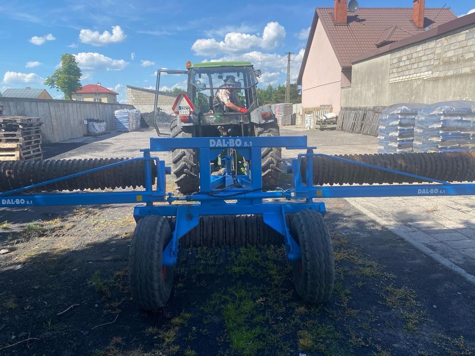 Wały posiewie Dalbo 5.1m , rolki , wał