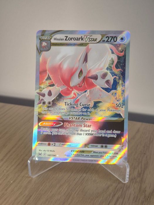 Karta Pokemon TCG: Hisuian Zoroark VSTAR (LOR 147)