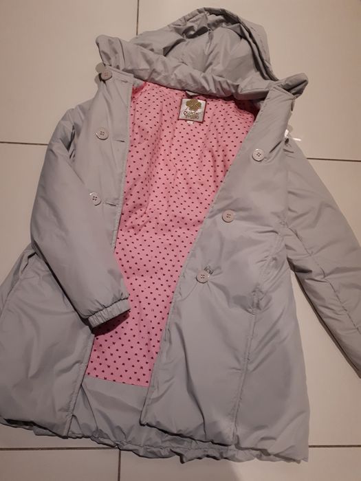 Kurtka dziewczeca zimowa jesienna płaszczyk Quadri Foglio 158