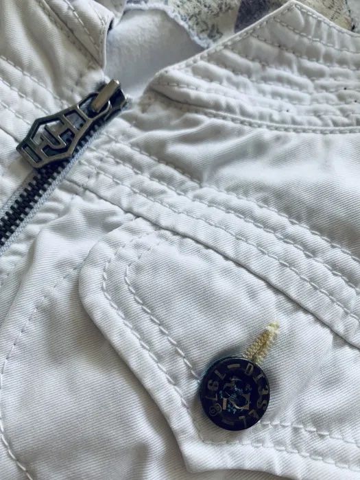 Diesel біла джинсовка джинсова куртка літня белая джинсовая котоновая