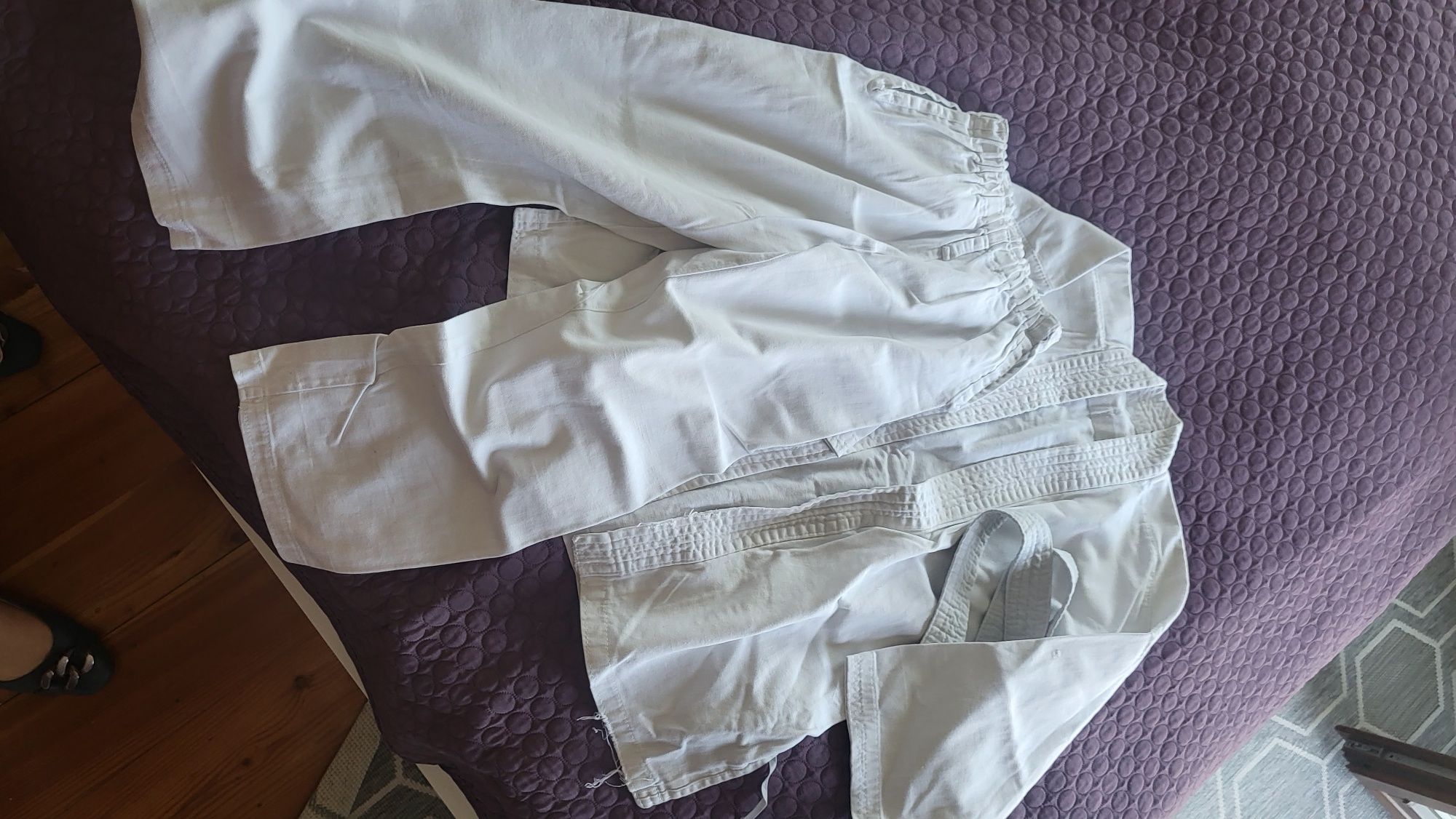 Kimono karate 120, 140, 160, biały, żółty, pomarańczowy pas