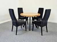 Krzesło ROMA modne nowoczesne tapicerowane do salonu jadalni welurowe