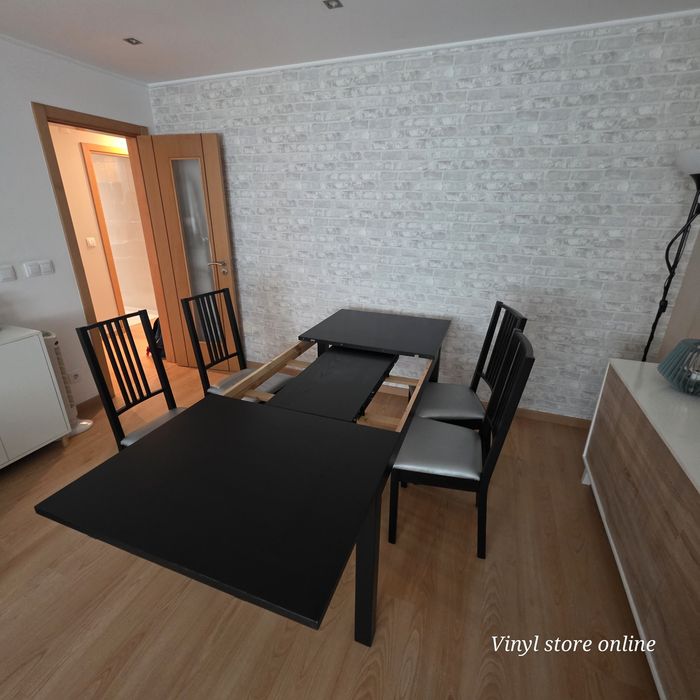 Mesa e 4 cadeiras extensível 140cm/220cm