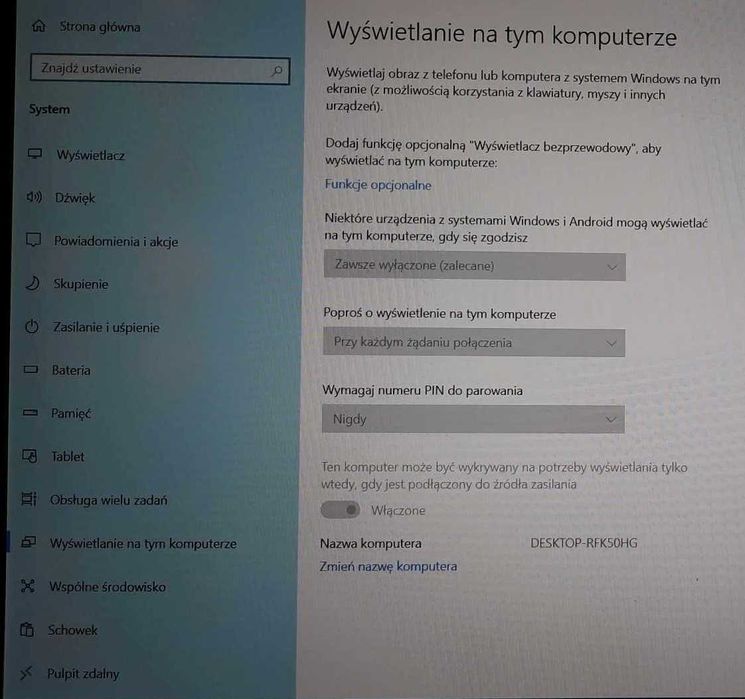 Laptop poleasingowy DELL 13 cali 256 GB srebrny, ekran dotykowy