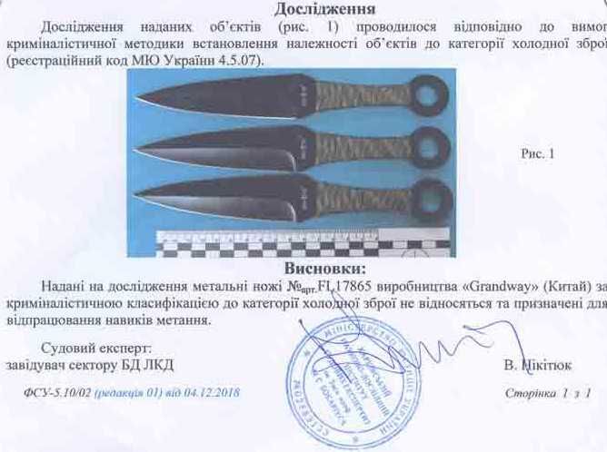 Ножи метательные 3в1 "Наруто" ( цена указана за набор из 3шт )