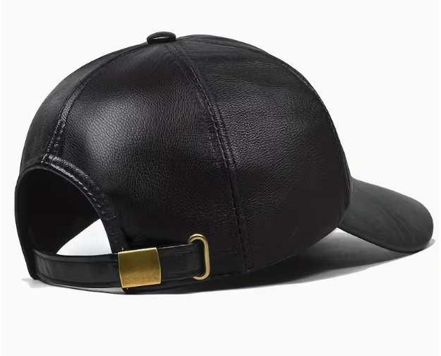 Бейсболка мужская из натуральной кожи. Новая!