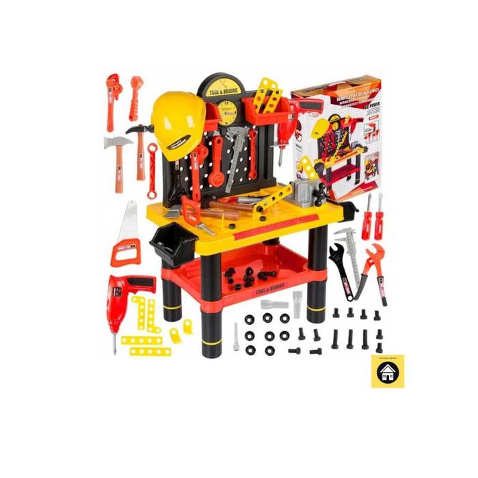 Warsztat dla Dzieci Zabawkowy Zabawka Edukacyjna DUŻO ELEMENTÓWbaterie