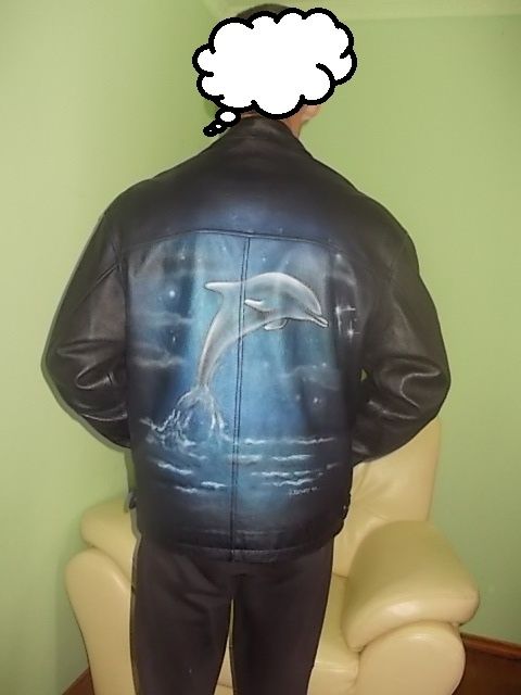 Мужская кожаная куртка-пилот GSW, размер М